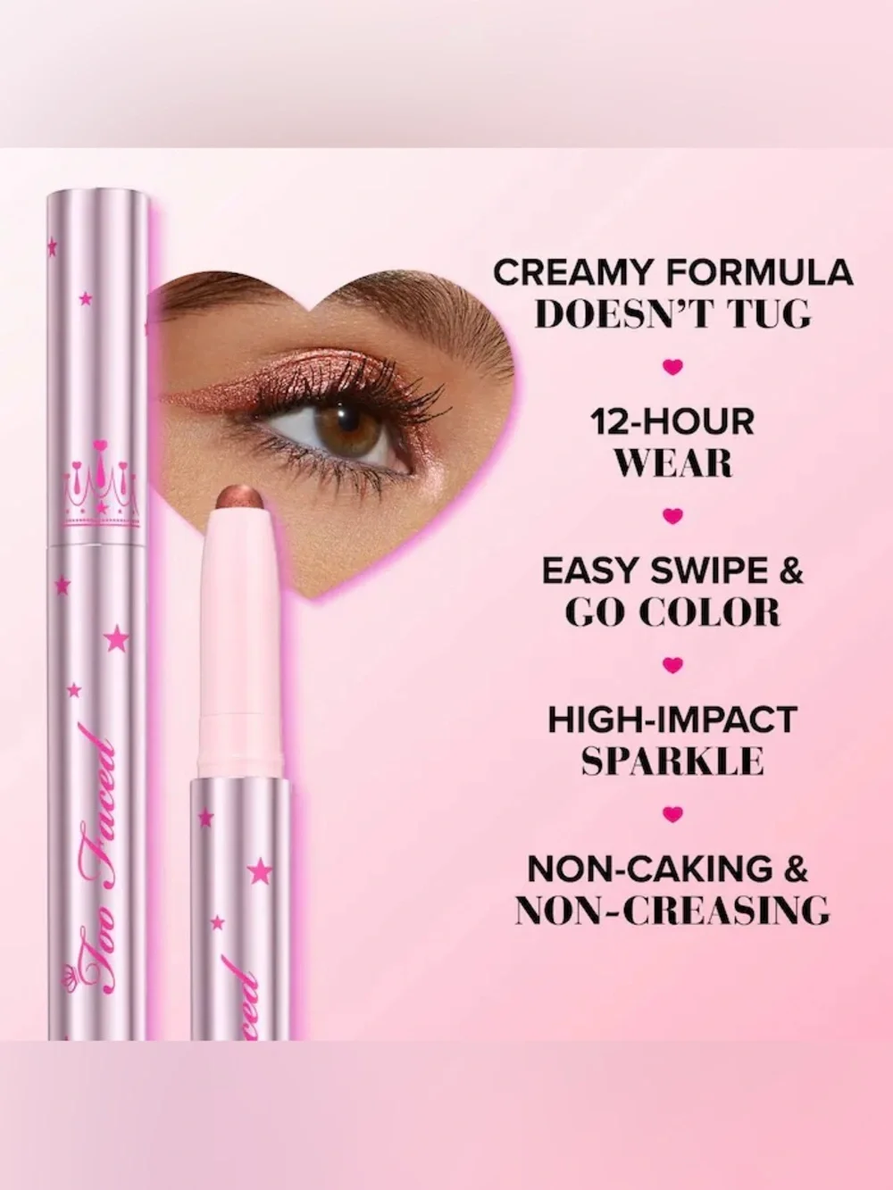 Too Faced Quickie Queen Eyeshadow Stick in Love Stone
